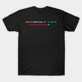 Funny Guitar Solo Coding Snippet T-Shirt